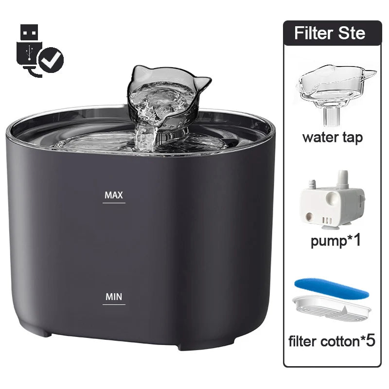 WhiskerWave Pet Water Fountain