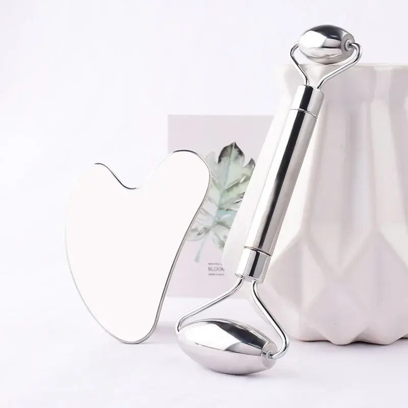 Stainless Steel Facial Roller Gua Sha Tool