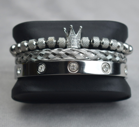 Stylish Stainless Steel Roman Bracelets