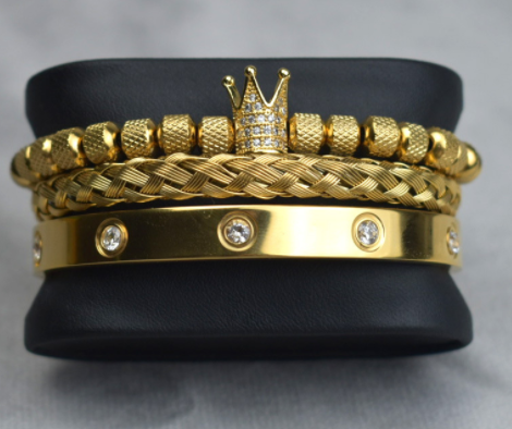 Stylish Stainless Steel Roman Bracelets
