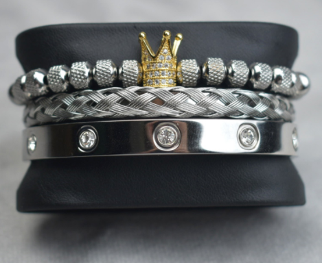 Stylish Stainless Steel Roman Bracelets
