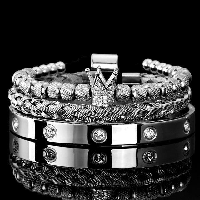Stylish Stainless Steel Roman Bracelets