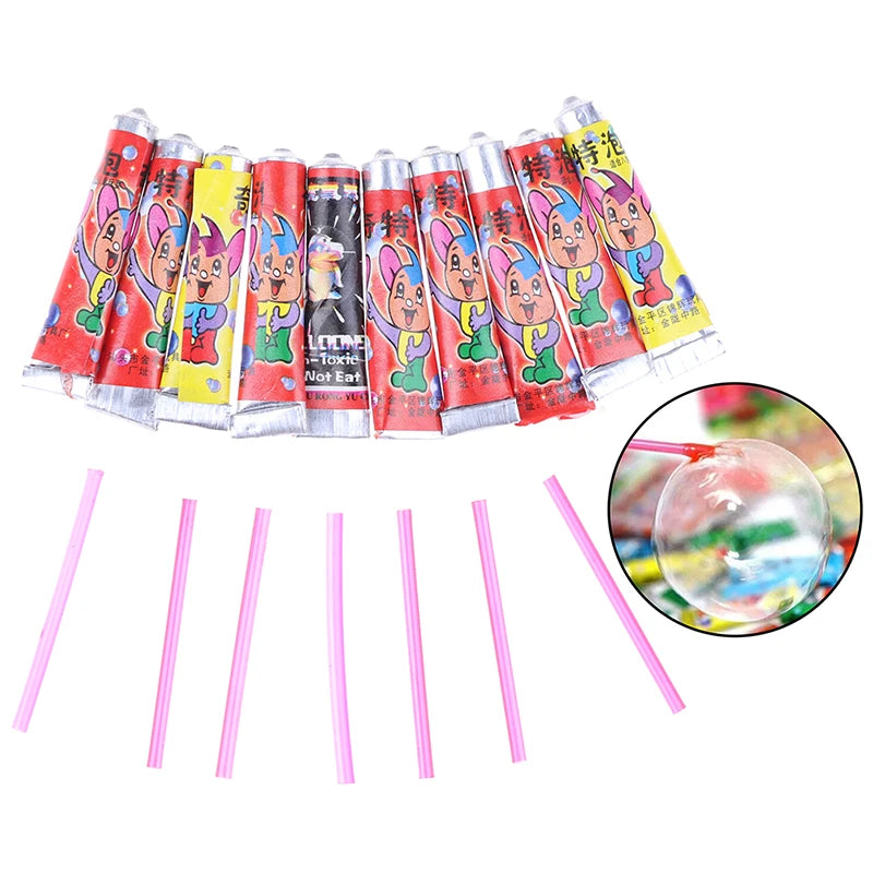 2 Bag 10 pcs Bubble Glue Blowing Bubble Ball Toys for Children