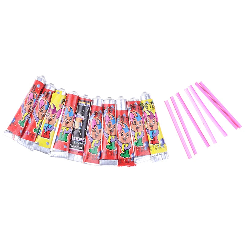 2 Bag 10 pcs Bubble Glue Blowing Bubble Ball Toys for Children