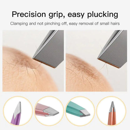 Stainless Steel Eyebrow Hair Removal Tweezers