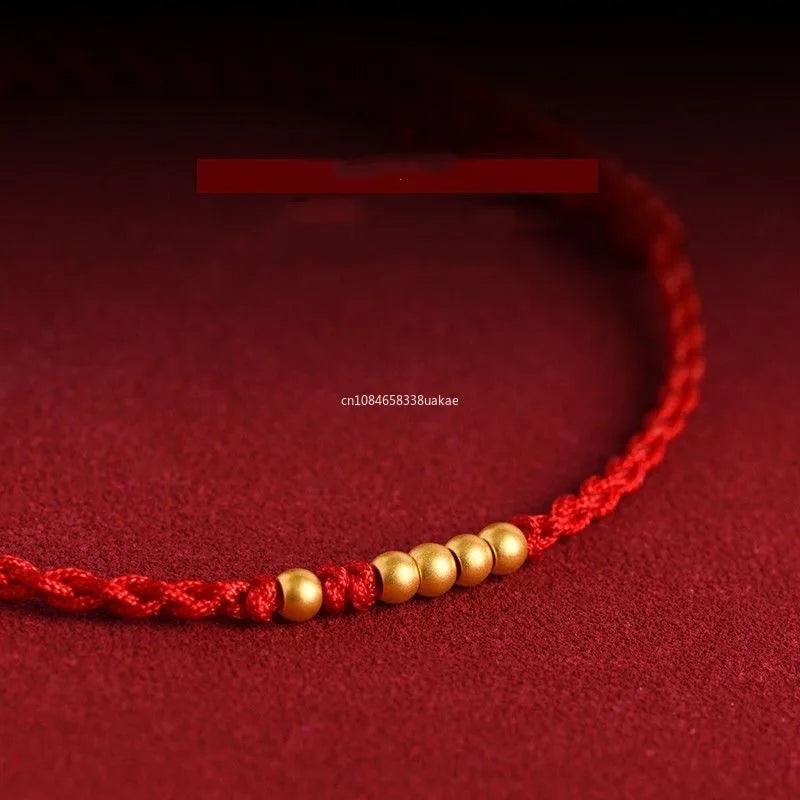 1pcs Fashion Red Rope Lucky Bangle for Lovers Friends Women Men Handmade Size Adjust Bracelet Anklet Couple Bracelets boho