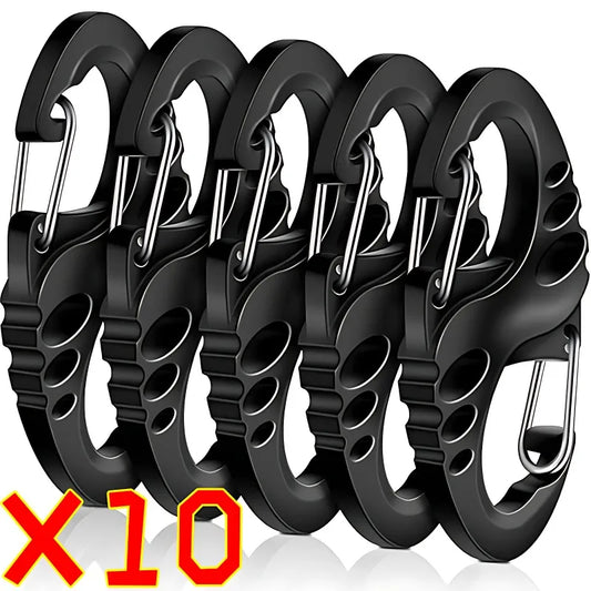 5/10pcs Portable Mini S-Type Carabiner