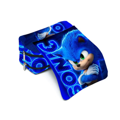 3D New SONIC Cartoon Double-layer Pencil Bag