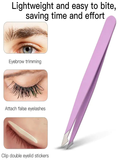 Stainless Steel Eyebrow Hair Removal Tweezers