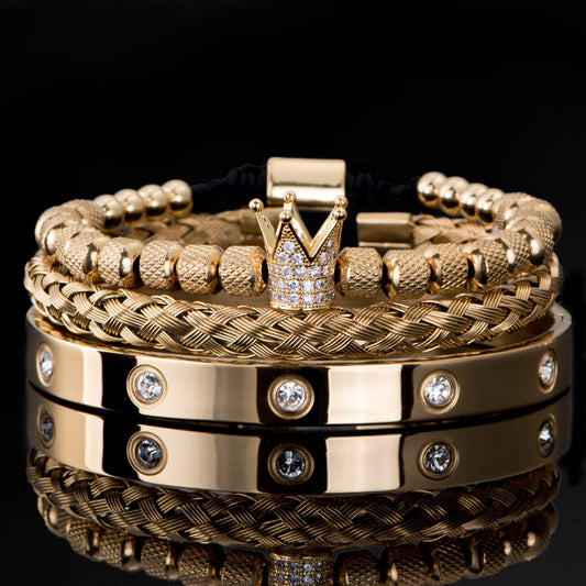 Stylish Stainless Steel Roman Bracelets